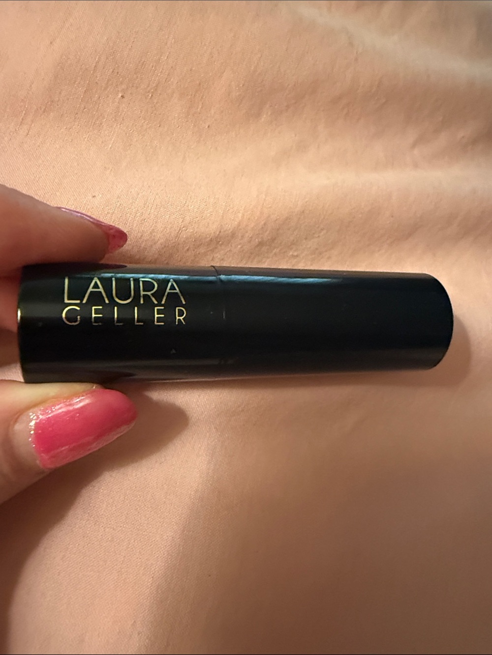 Laura Geller Terracotta Neutral Shade Lipstick Tube with Gold Logo